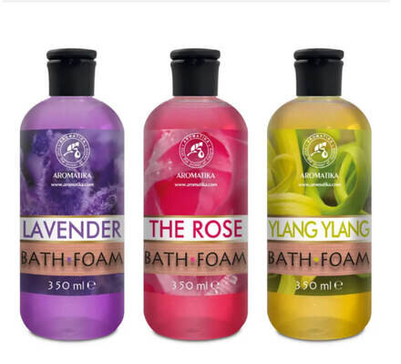 Набір пін для ванн Ароматика Ylang-ylang, Lavender, The Rose, 3 x 350 мл