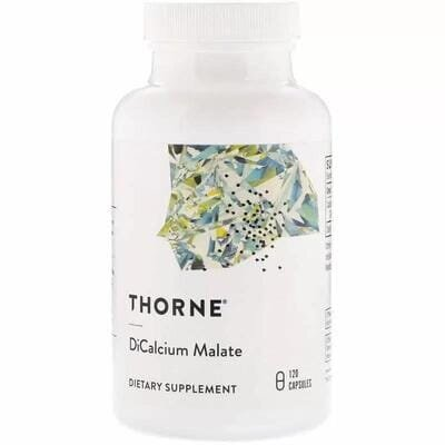 Кальцій малат Thorne Research Dicalcium Malate 250 мг, 120 капсул