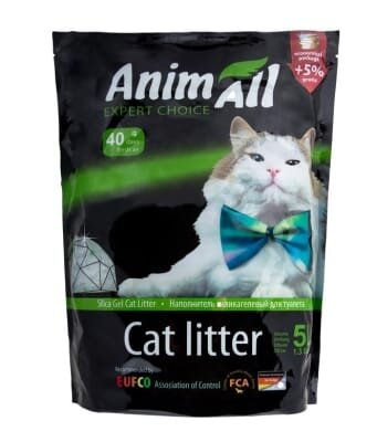 Наповнювач для туалету AnimAll силікагелевий Зелений смарагд, 5 л