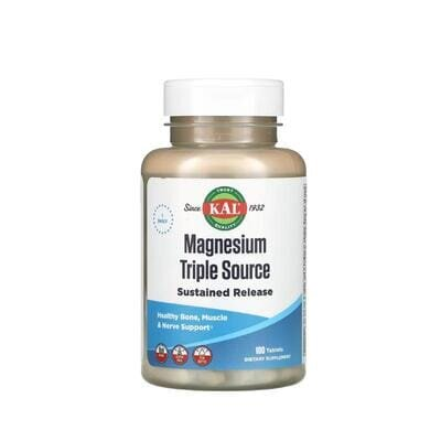 Магній В6 KAL Magnesium Triple Sourse 500 мг, 100 таблеток