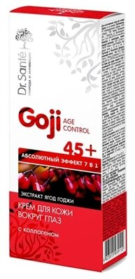 Крем для контуру очей Dr.Sante Goji Age Control c колагеном 45+, 15 мл