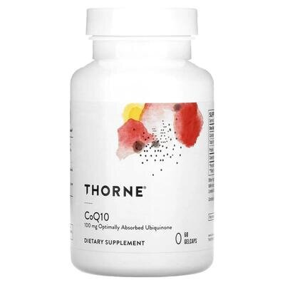 Коензим Q10 Thorne Research CoQ10 100 мг, 60 капсул