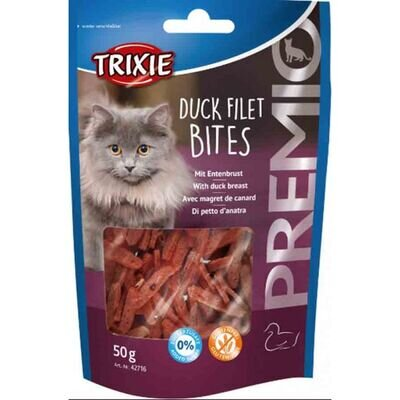 Ласощі для кішок Trixie PREMIO Duck Filet Bites філе качки сушене, 50 г