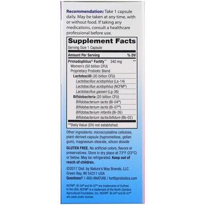 Пробіотик для жінок Nature's Way Primadophilus Fortify, 30 вегетаріанських капсул