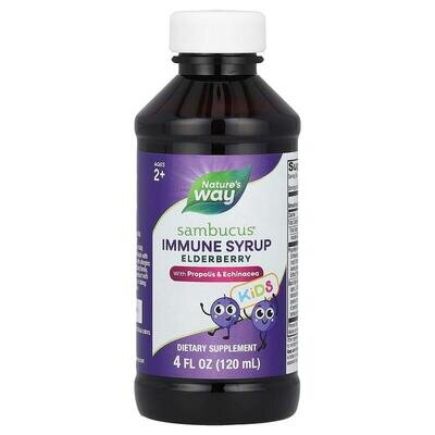 Сироп чорна бузина для дітей Nature's Way Sambucus Immune Syrup For Kids, 120 мл