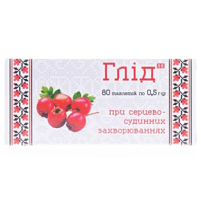 Глід таблетки по 500 мг №80
