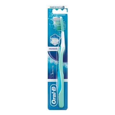 Зубна щітка Oral-B 3D White, відбілювання, 1 штука