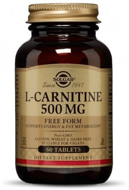 L-карнітин Solgar L-Carnitine 500 мг таблетки №60