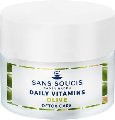 Крем-догляд Sans Soucis Daily Vitamins детокс Олива для чутливої шкіри, 50 мл