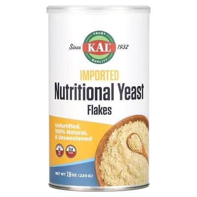 Харчові дріжджі KAL Nutritional Yeast дрібні пластівці, несолодкі, 220 г