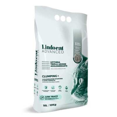 Наповнювач для котячого туалету Lindocat Advanced Clumping+ бентонітовий з великими гранулами, 10 л