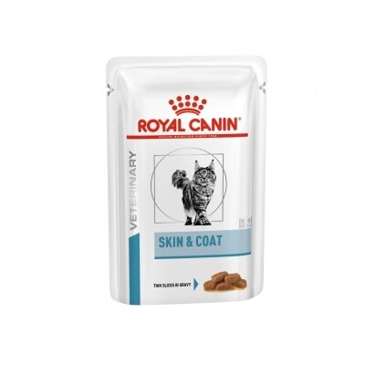 Корм вологий для котів Royal Canin VD Skin & Coat для котів після стерилізації при дерматозі та випадінні шерсті в соусі, 85 г