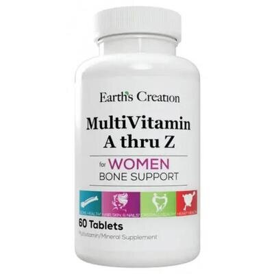 Вітаміни для жінок Earth's Creation Multivitamin (A Thru Z) For Women таблетки №60