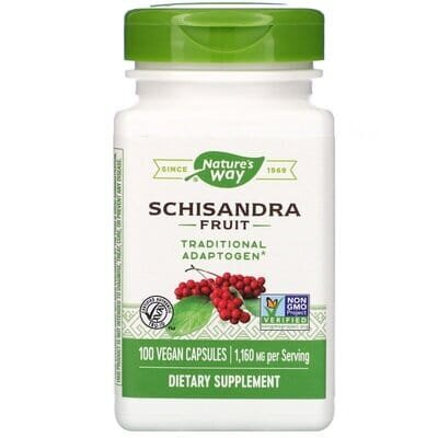 Плоди лимонника Nature's Way Schisandra 1160 мг, 100 веганських капсул