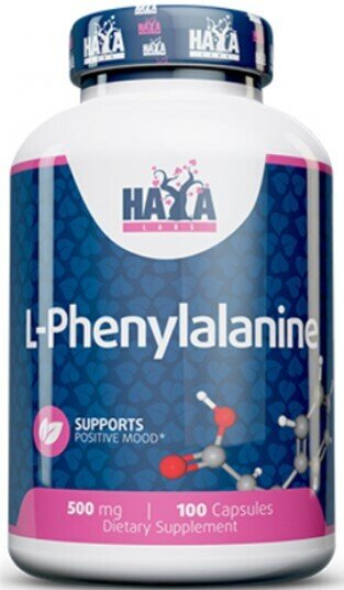 L-фенілаланін Haya Labs L-Phenylalanine капсули по 500 мг №100