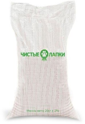 Наповнювач універсальний для котів, гризунів Чисті лапки Деревний поглинаючий, 20 кг (80 л)