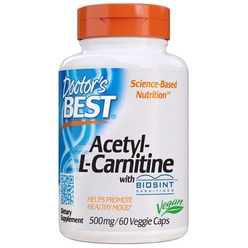 Ацетил-L-карнітин Doctor's Best Acetyl-L-Carnitine, 60 капсул