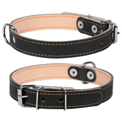 Нашийник Collar 01411 подвійний, ширина 20 мм, довжина 32-40 см чорний