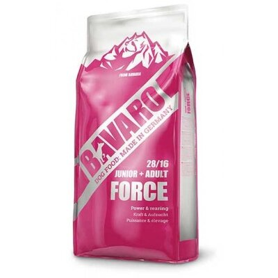 Корм сухий для дорослих робочих собак і цуценят Bavaro Force 28/16, 18 кг