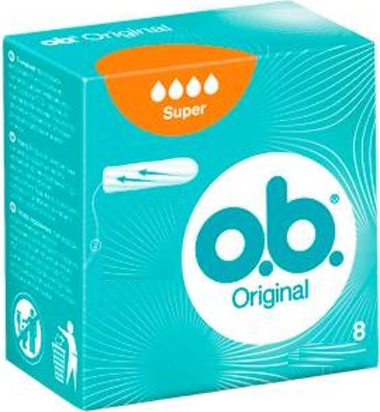 Тампони гігієнічні o.b. Original Super, 8 шт