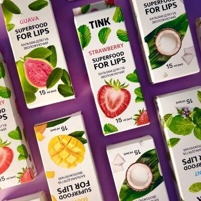 Бальзам для губ Tink Guava сяючий, 15 мл