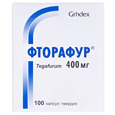 Фторафур капсули тв. по 400 мг №100 у конт.