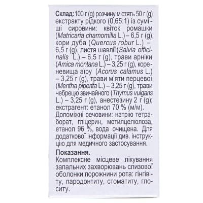 Стоматофіт А розчин д/рот. порож. по 25 мл у флак.
