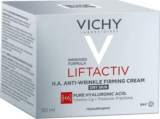 Крем для обличчя Vichy Liftactiv H.A. розгладжуючий з гіалуроновою кислотою для корекції зморшок для сухої шкіри, 50 мл