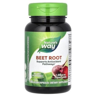 Буряк Nature's Way Beet Root, 100 вегетаріанських капсул