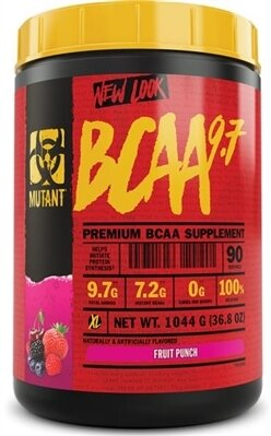 Амінокислота Mutant BCAA 9.7, фруктовий пунш, 1044 г