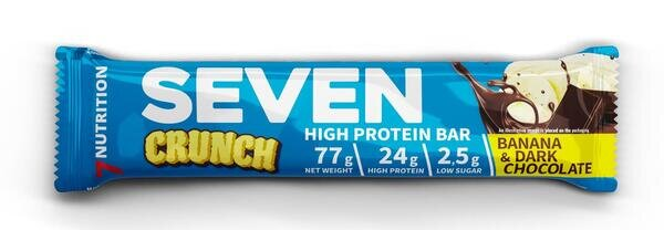 Батончик протеїновий 7Nutrition Seven Bar Банан і темний шоколад, 77 г