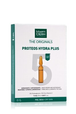Ампули для обличчя MartiDerm Proteos Hydra Plus, 5 шт х 2 мл
