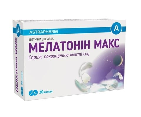 Мелатонін Макс капсули №30