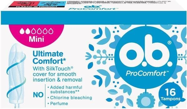 Тампони гігієнічні o.b. ProComfort Mini, 16 шт