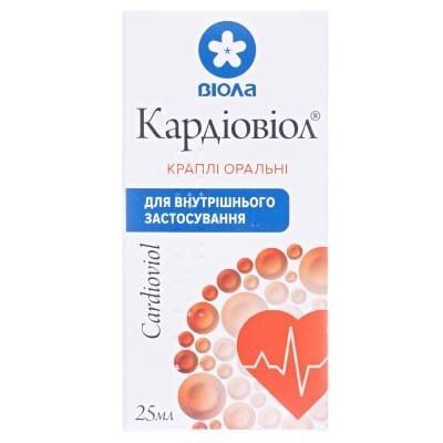 Кардіовіол краплі ор. по 25 мл у флак. з проб.-крап.