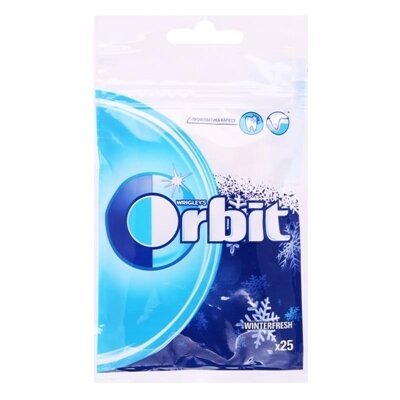 Жувальна гумка Orbit Winterfresh без цукру з ароматом ментолу, 25 штук