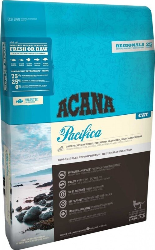 Корм сухий для кішок ACANA Pacifica Cat з рибою, 4,5 кг
