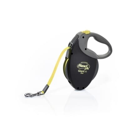Повідець-рулетка Flexi Giant M стрічка 8m/25кг жовтий 23808