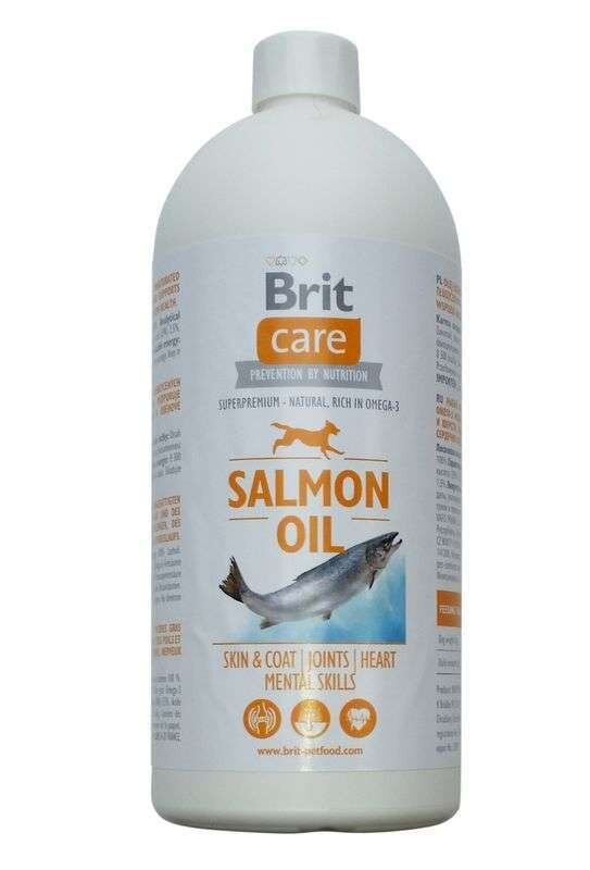 Олія лосося Brit Care Salmon Oil для шкіри та шерсті собак всіх вікових груп, 1 л