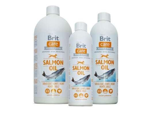 Олія лосося Brit Care Salmon Oil для шкіри та шерсті собак всіх вікових груп, 1 л