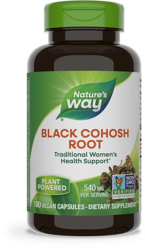 Клопогону корінь (Циміцифуга) Nature's Way Black Cohosh Root 540 мг, 180 вегетаріанських капсул