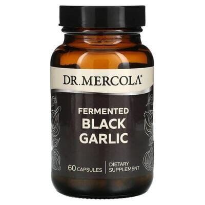 Чорний часник Dr. Mercola Fermented Black Garlic, 60 капсул