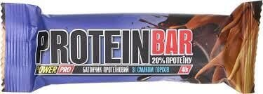 Батончик протеїновий Power Pro Protein Bar 20% зі смаком горіхів, 40 г