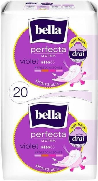 Прокладки гігієнічні Bella Perfecta Ultra Violet Silky Drai Deo Fresh, 20 шт