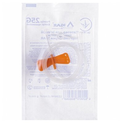 Катетер внутрішньовенний IGAR тип метелик 25G, 1 штука