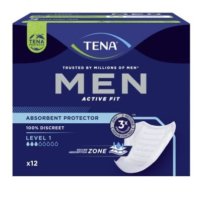Прокладки для чоловіків урологічні Tena Men Active Fit Level 1, 12 штук