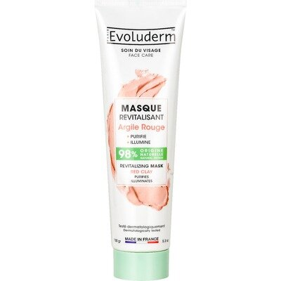 Маска Evoluderm для обличчя відновлююча з червоною глиною, 150 г