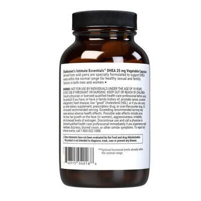 Дегідроепіандростерон Bluebonnet Nutrition Intimate Essenitals DHEA 25 мг вег. капсули №60