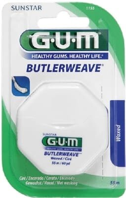 Зубна нитка GUM Butlerweave Waxed, вощена, 55 метрів