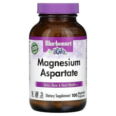 Магній аспартат Bluebonnet Nutrition Magnesium Aspartate, 100 рослинних капсул